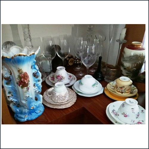 antiques on display
